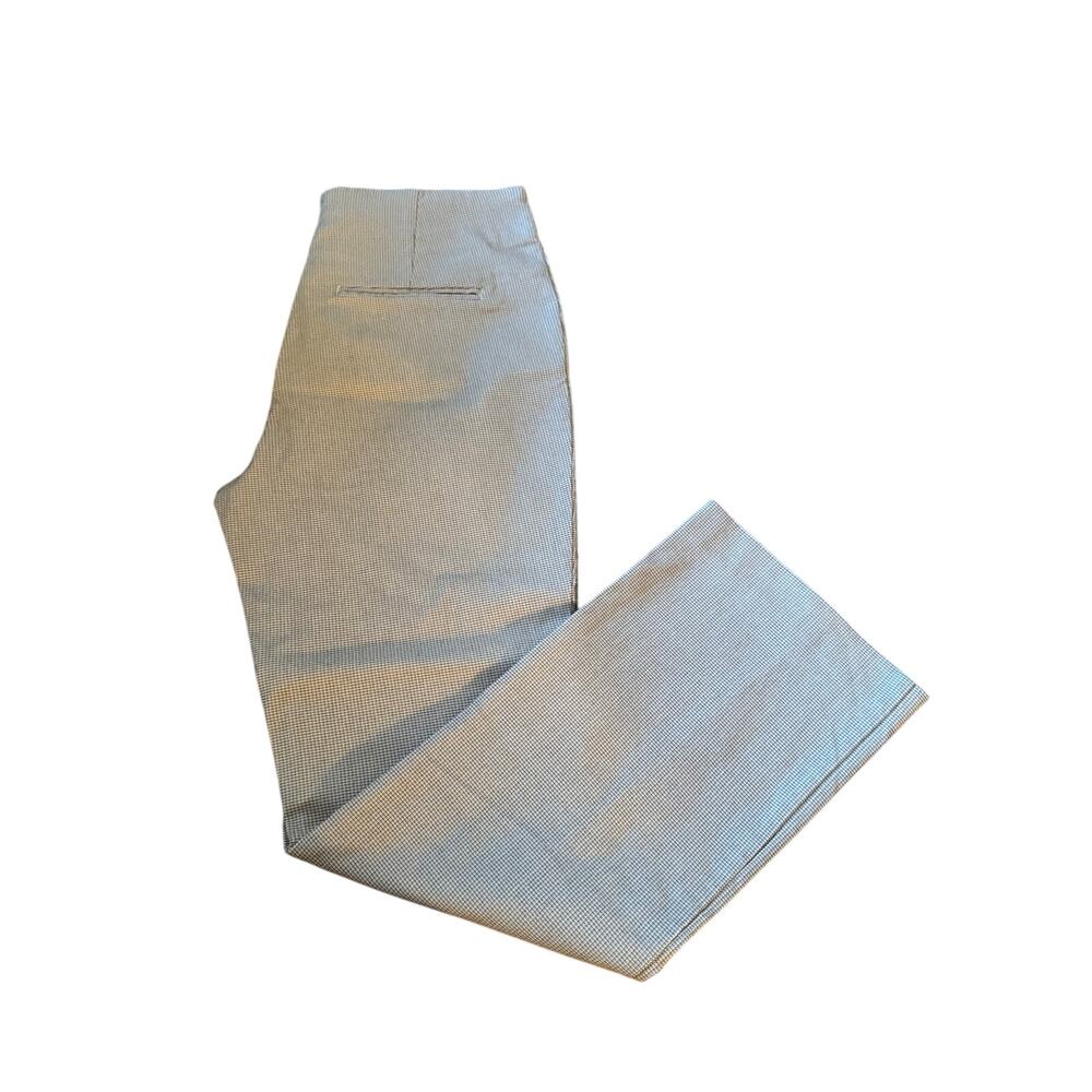 RACHEL ZOE White & Black Plaid Crop Pants Size 6